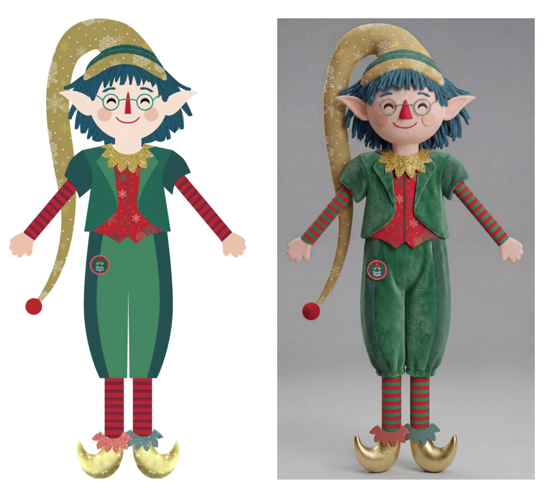 Duendes Mágicos — ilustración y muñeco